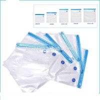 nylon Vacuum one way valve storage packaging bag,vacuum food storage bags with zip-lock and valve handle vacuum pump